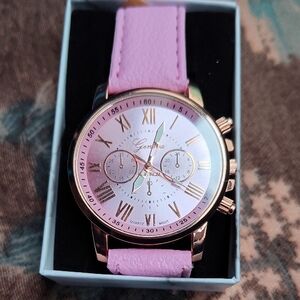 Geneva Lavender and Rose Gold Watch